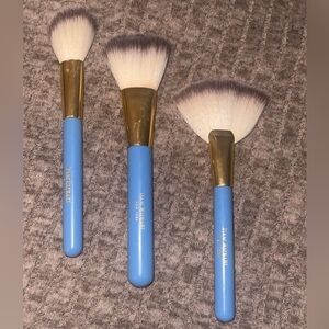 Isaac Mizrahi Blue and Gold Brush Set